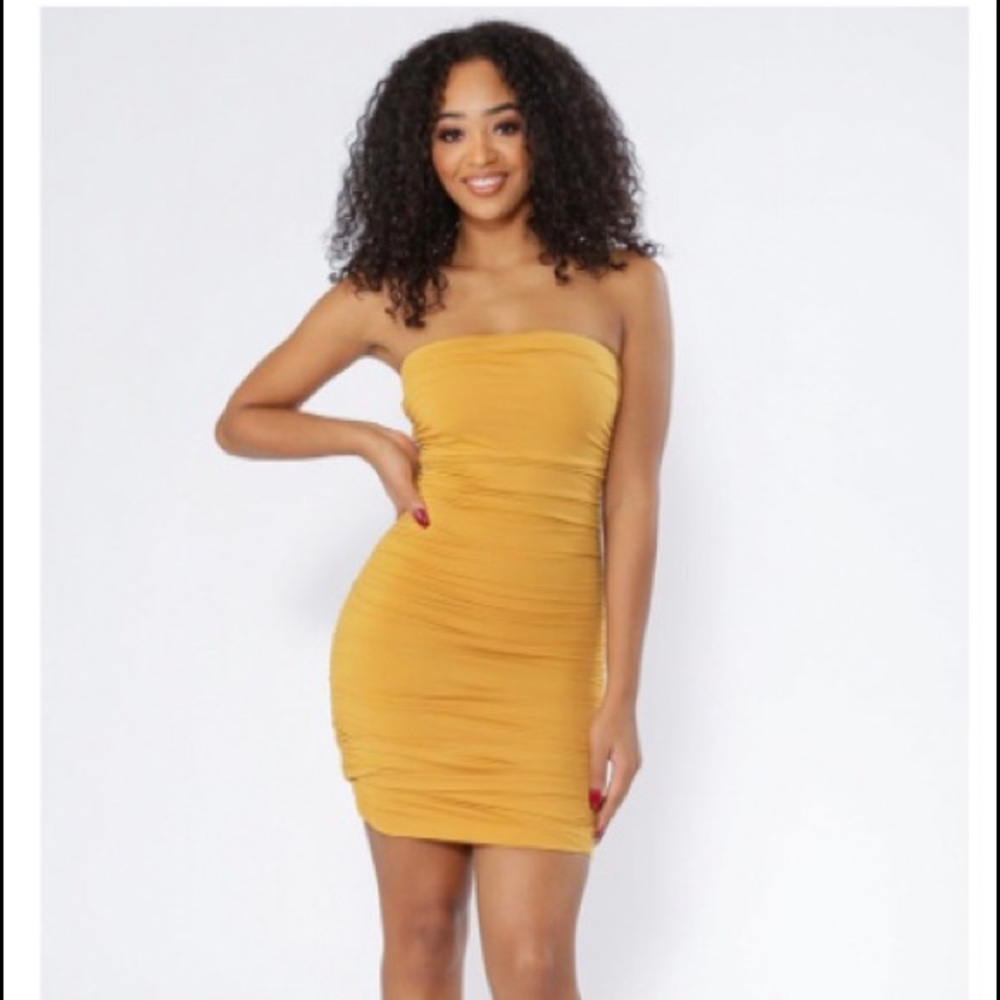BRAND NEW- Ruched Dress